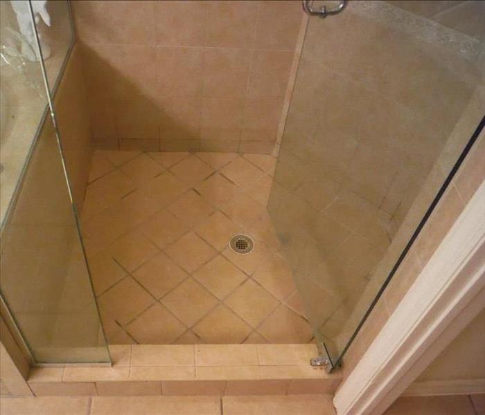 Clean shower floor